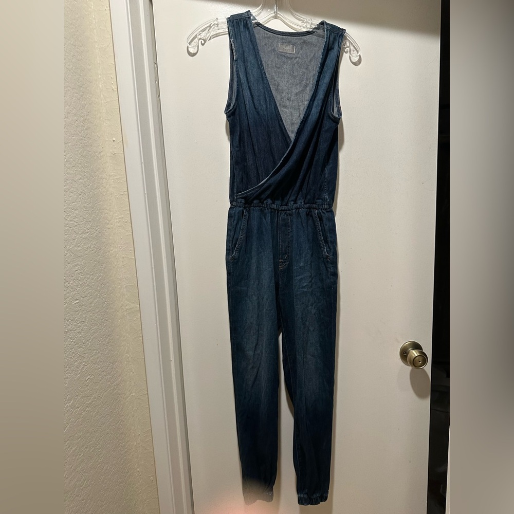 Mother Coast To Coast Jumpsuit Denim Blue Size Xs